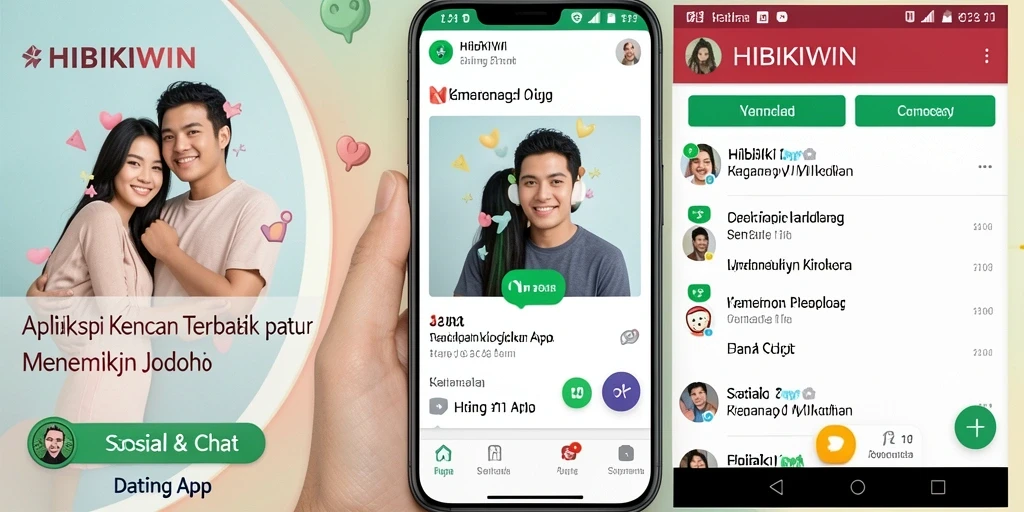 Tampilan antarmuka HIBIKIWIN yang menarik dan mudah digunakan.