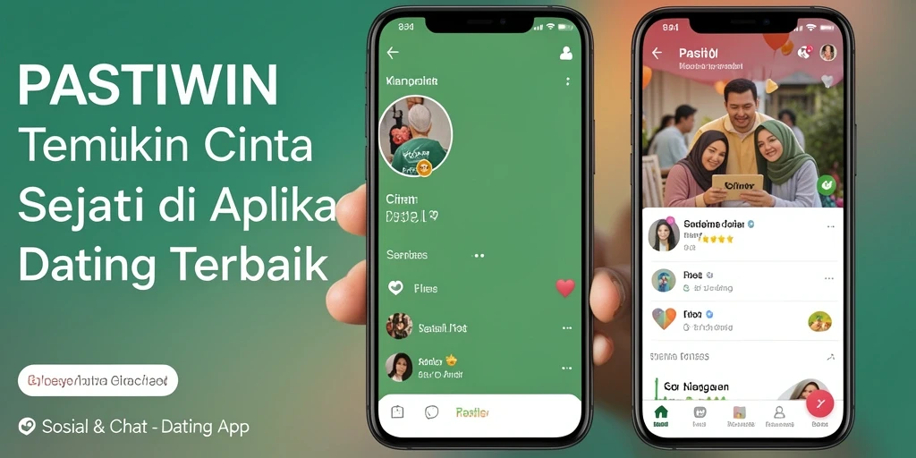Tampilan antarmuka PASTIWIN yang modern dan intuitif untuk mencari pasangan.