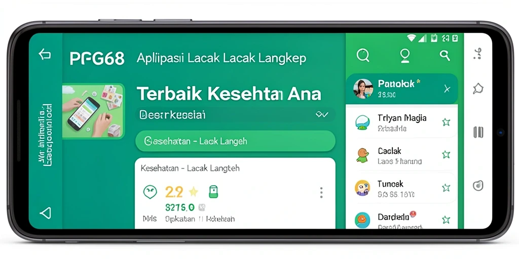 Tampilan antarmuka PGG68 yang sederhana dan intuitif untuk melacak langkah.