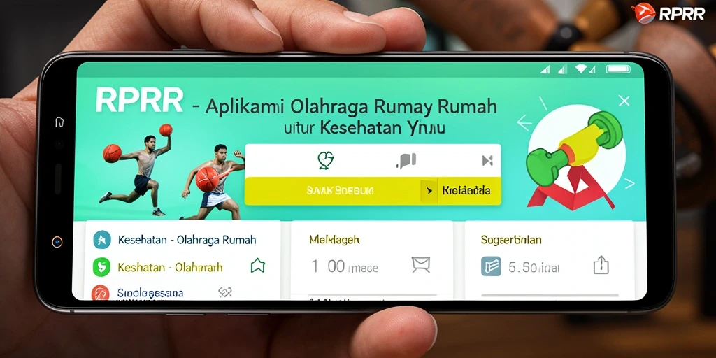 Tampilan antarmuka RPRR yang sederhana dan fungsional untuk olahraga di rumah.
